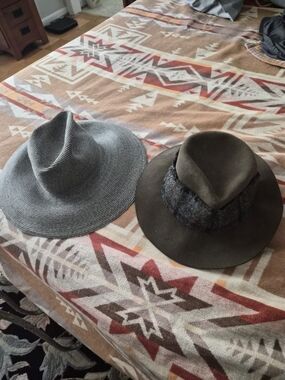 2-Piece Designer Hat Bundle: Albertus Swanepoel NY Fedoras